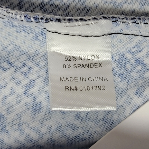 Lulu-B Navy/Black Snake Print UPF 50+ Sleeveless Cha Cha Travel Dress Sz S NEW - Picture 8 of 12